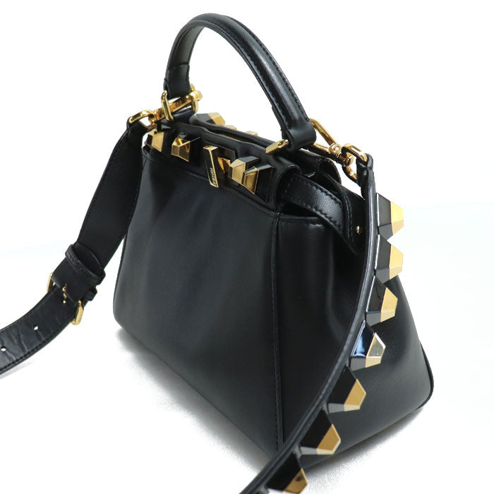 Fendi Mini Peekaboo Studded 2Way Shoulder Bag