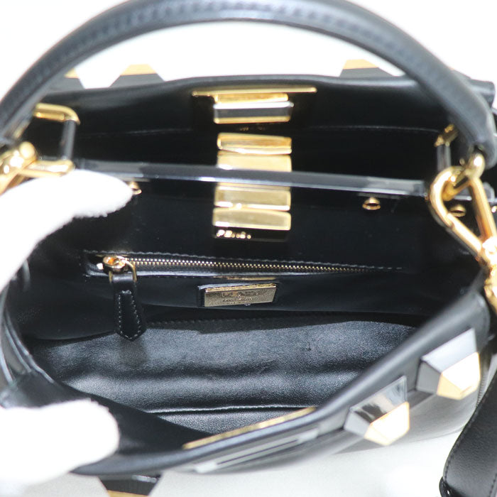 Fendi Mini Peekaboo Studded 2Way Shoulder Bag