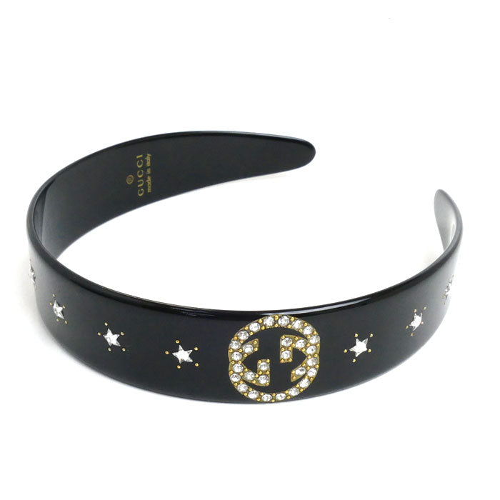 Gucci Crystal Interlocking G Headband