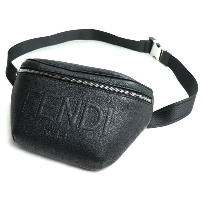 Fendi Shadow Diagonal Belt Bag Black