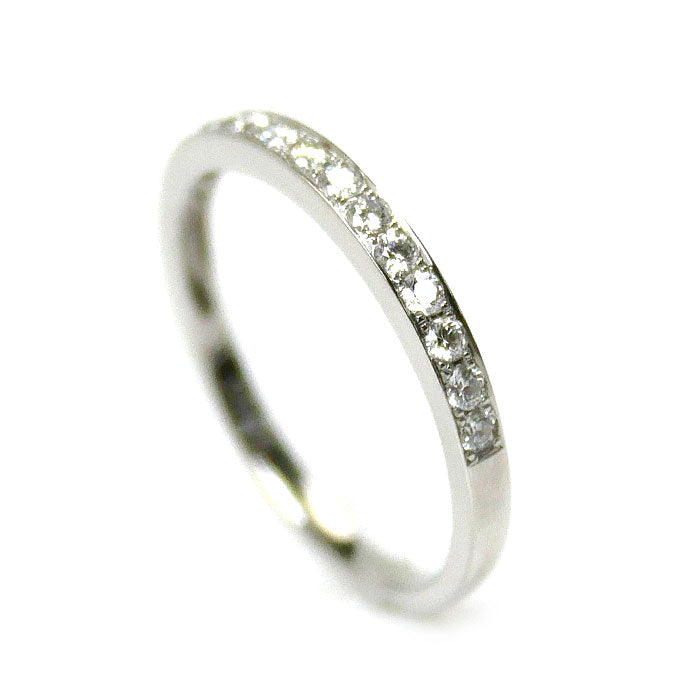 Vendome Aoyama Pt950 Platinum Diamond Half Eternity Ring