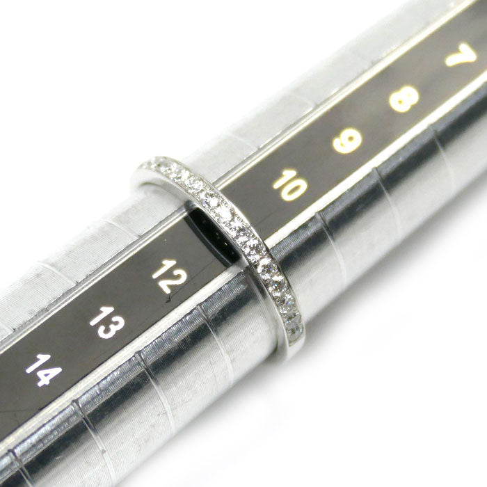 Vendome Aoyama Pt950 Platinum Diamond Half Eternity Ring