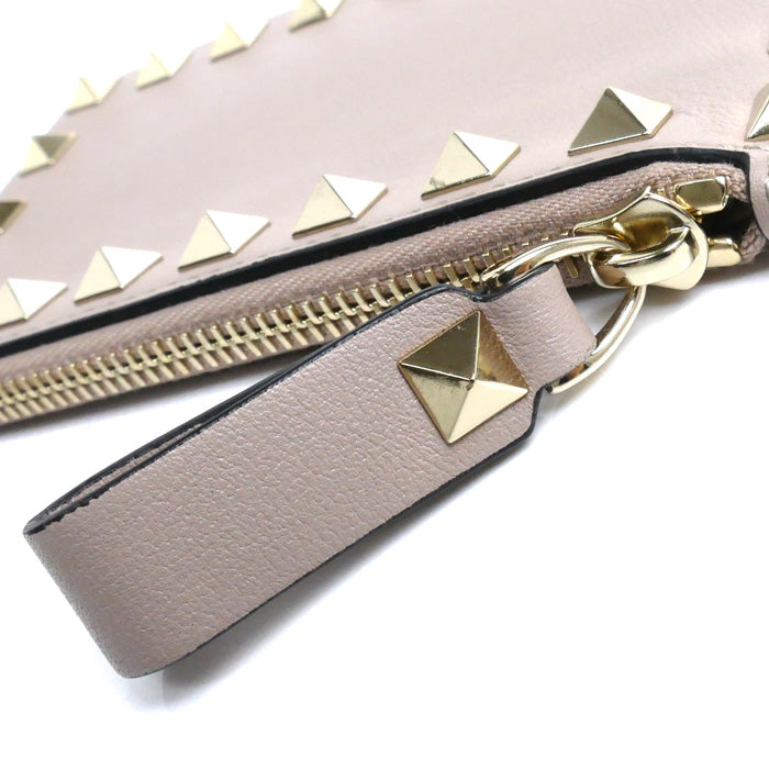 Valentino Leather Studded Coin Case