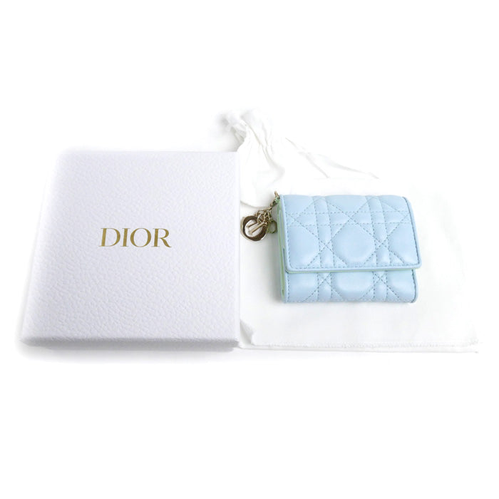 Dior Lady Dior Lotus Wallet Trifold