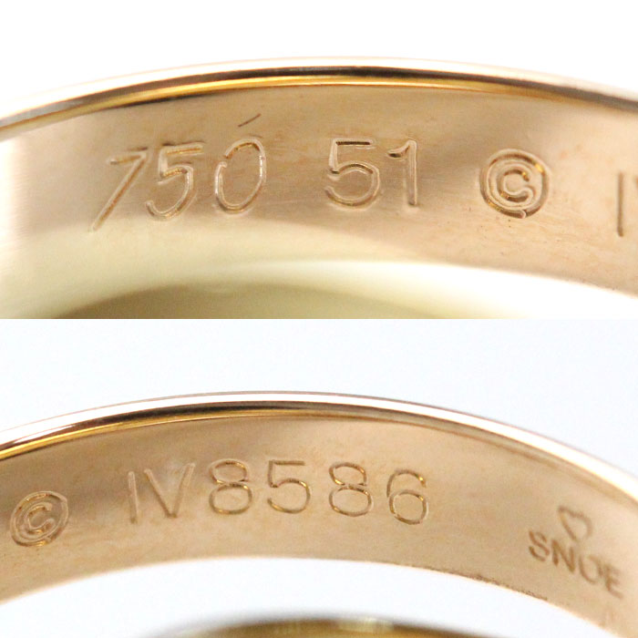 Cartier Trinity Classic Ring K18YG/PG/WG