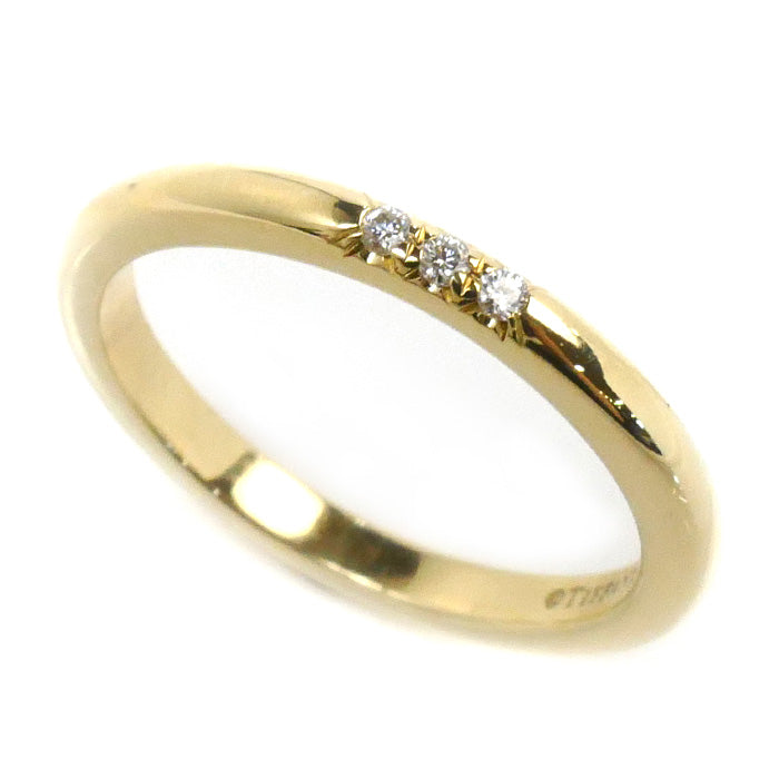 Tiffany & Co Yellow Gold Diamond Classic Band Ring