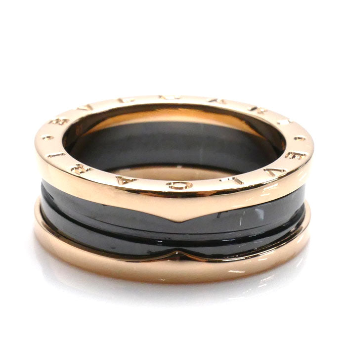 Bvlgari K18PG Pink Gold Ceramic B-ZERO1 Ring