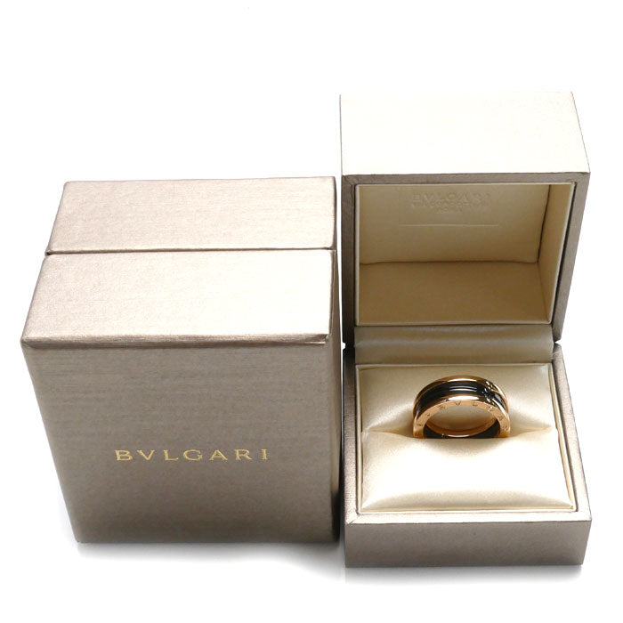 Bvlgari K18PG Pink Gold Ceramic B-ZERO1 Ring