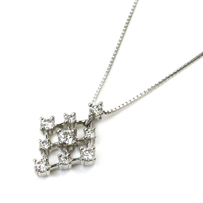 Vendome Aoyama Diamond Necklace Pt950/850