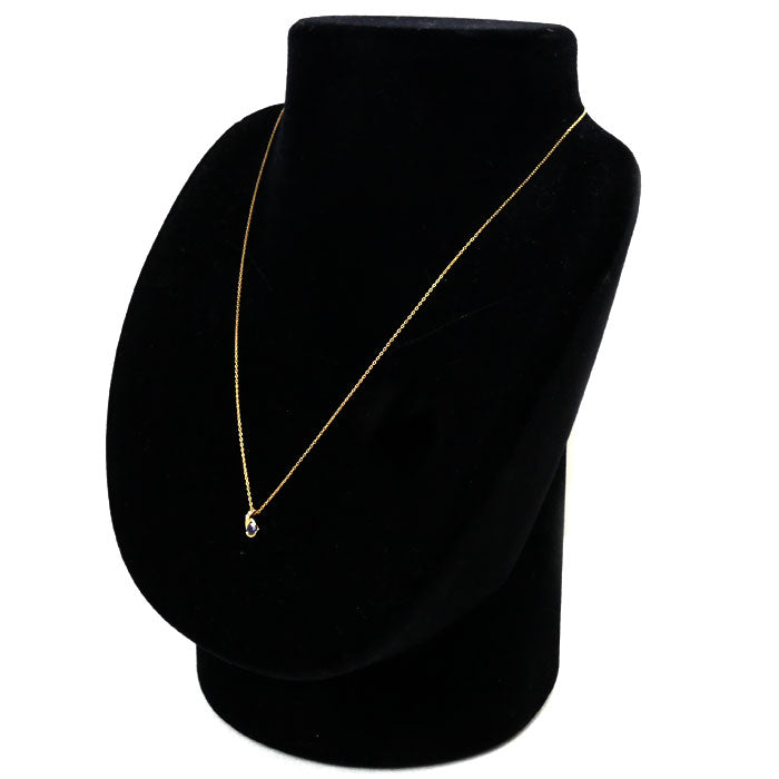 4℃ K18 Gold Sapphire Diamond Necklace