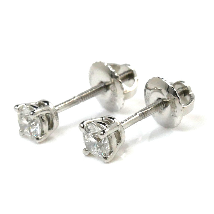 Tiffany & Co Platinum Diamond Stud Earrings