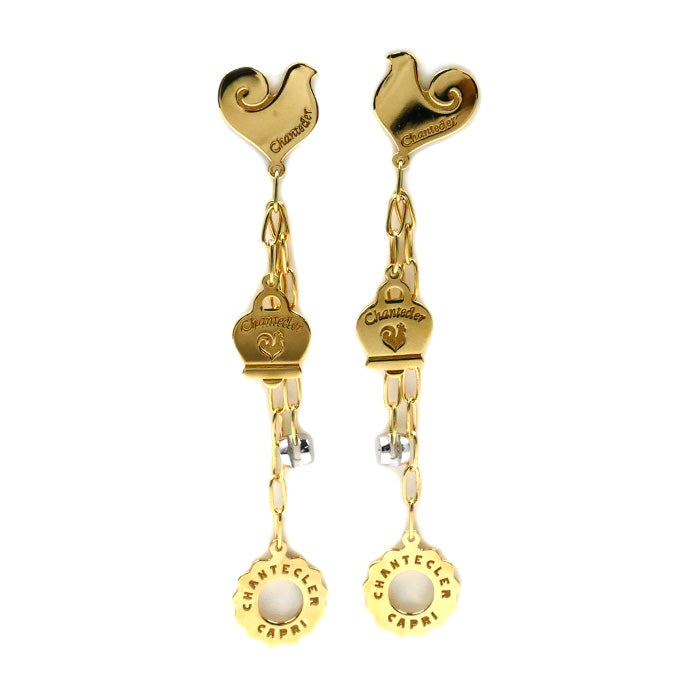 Chantecler K18YG Yellow Gold Diamond Earrings