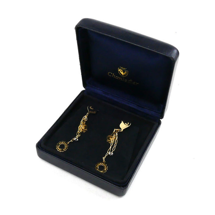 Chantecler K18YG Yellow Gold Diamond Earrings