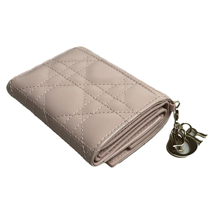 Dior Lady Dior Lotus Wallet Tri-fold