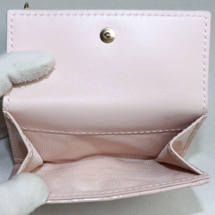 Dior Lady Dior Lotus Wallet Tri-fold