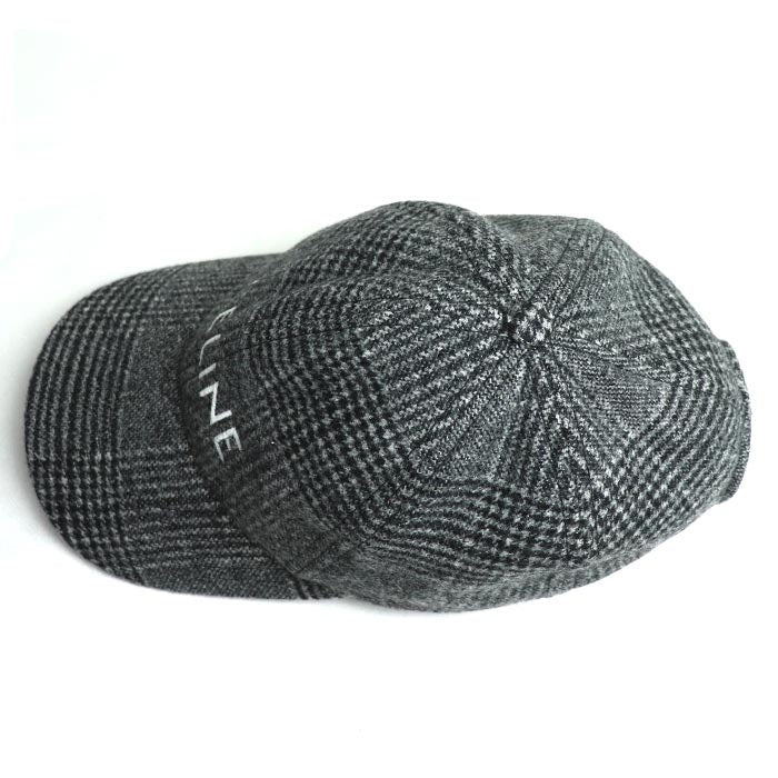 Celine Wool Logo Cap Gray Unisex