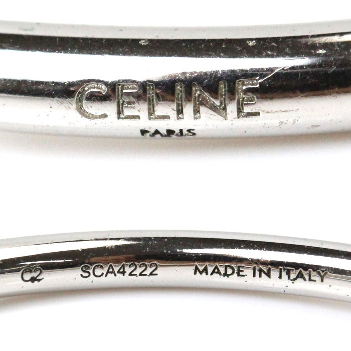 Celine Brass Rhodium Finish Knot Bangle