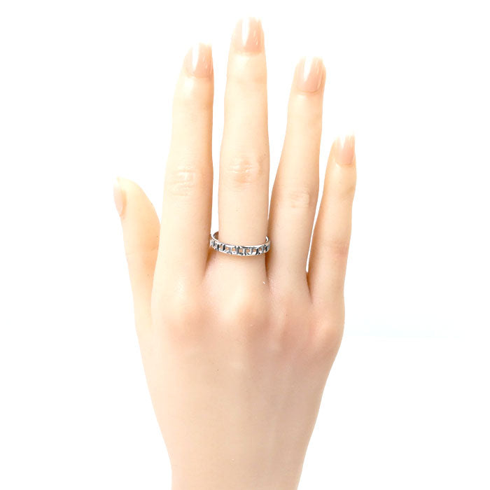 Tiffany & Co White Gold True Narrow Ring