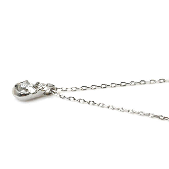 K18WG White Gold Diamond Necklace