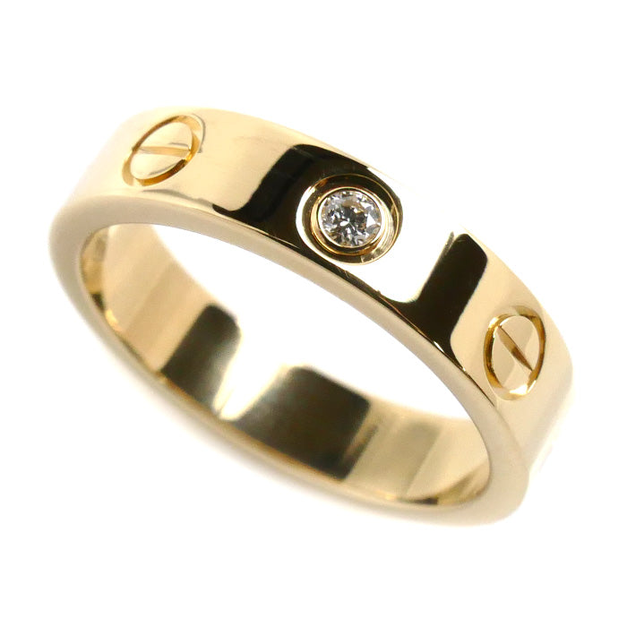 Cartier Yellow Gold Mini Love Diamond Ring