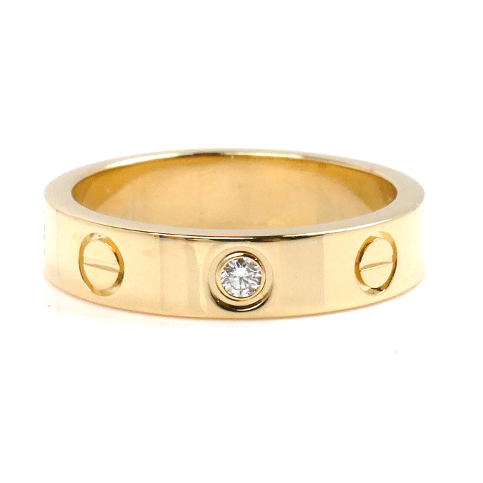 Cartier Yellow Gold Mini Love Diamond Ring