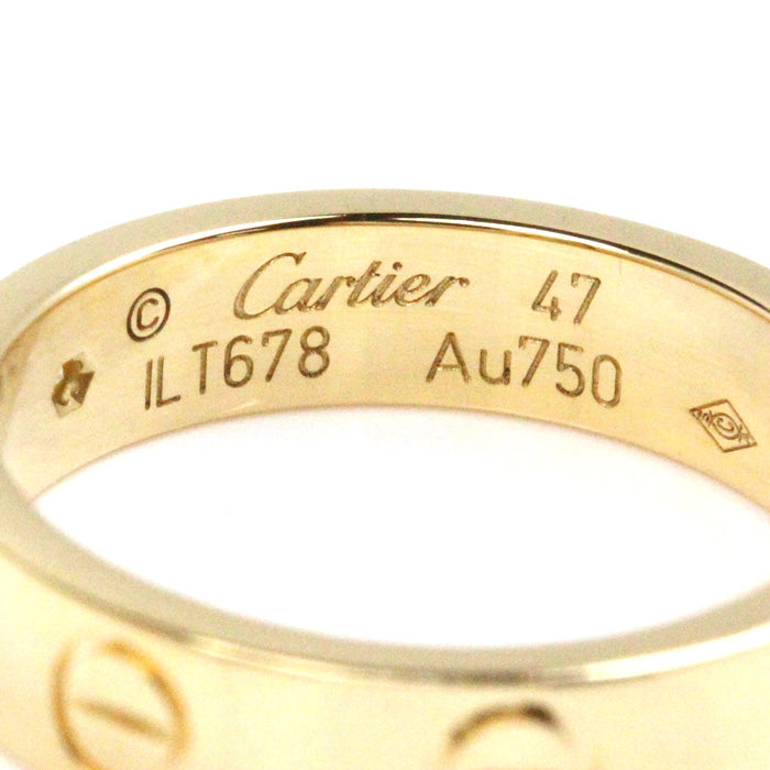 Cartier Yellow Gold Mini Love Diamond Ring