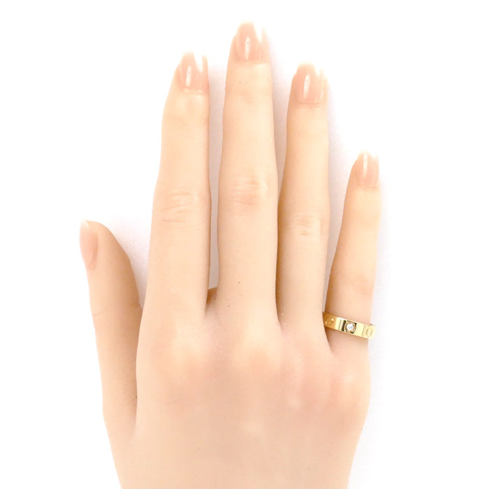 Cartier Yellow Gold Mini Love Diamond Ring