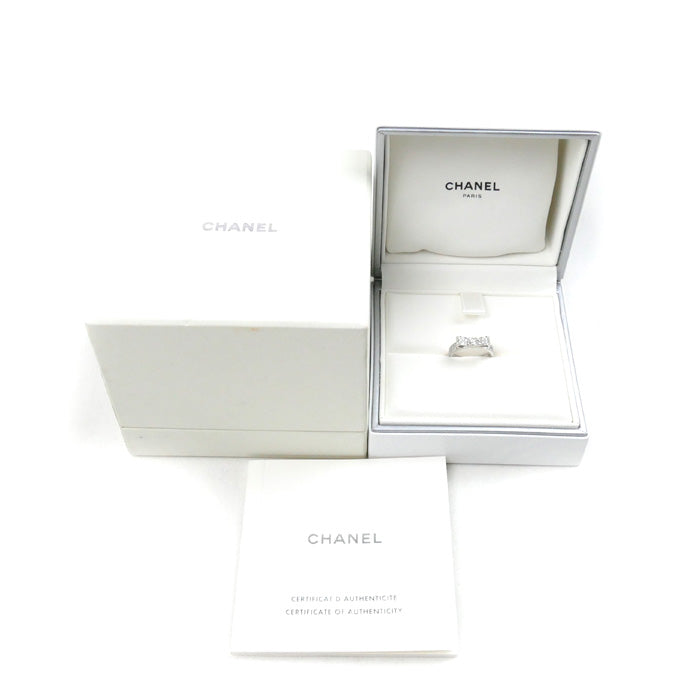 Chanel K18WG White Gold Diamond Ring J3413