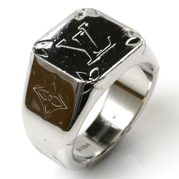 Louis Vuitton Metal Monogram Signet Ring M62487