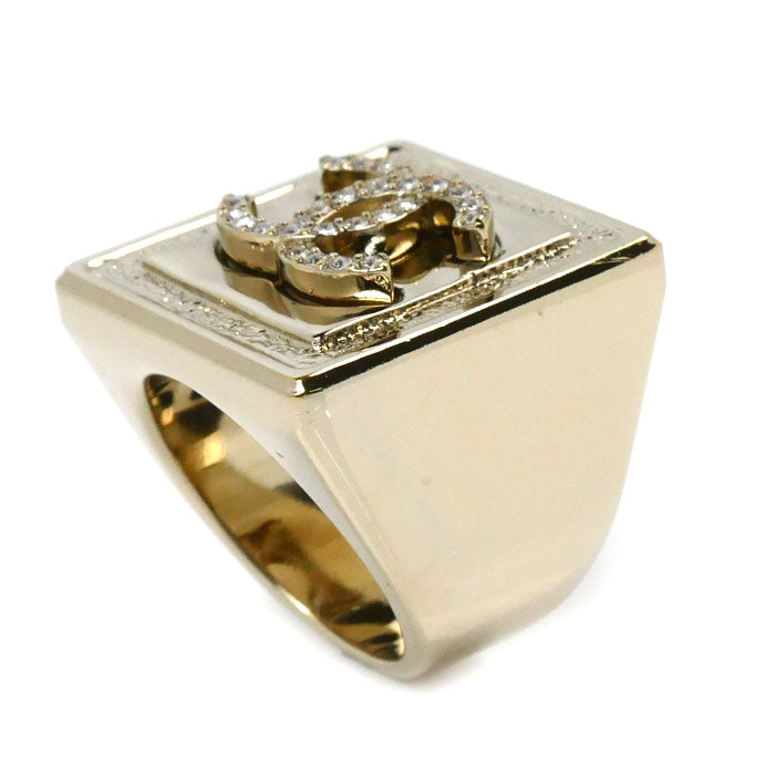 Chanel Metal Coco Mark Square Ring ABA238