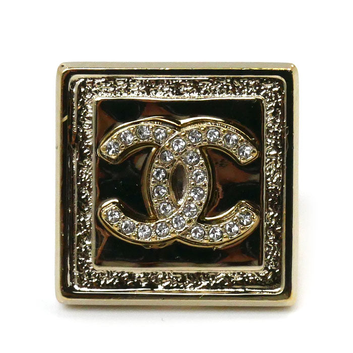 Chanel Metal Coco Mark Square Ring ABA238