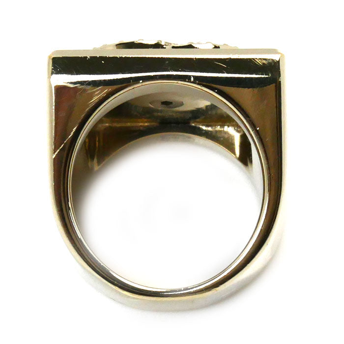 Chanel Metal Coco Mark Square Ring ABA238