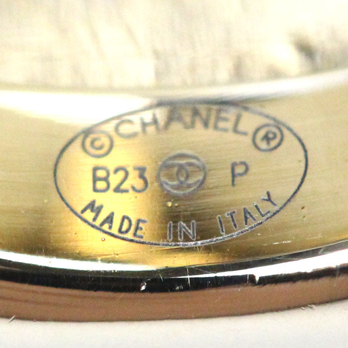 Chanel Metal Coco Mark Square Ring ABA238