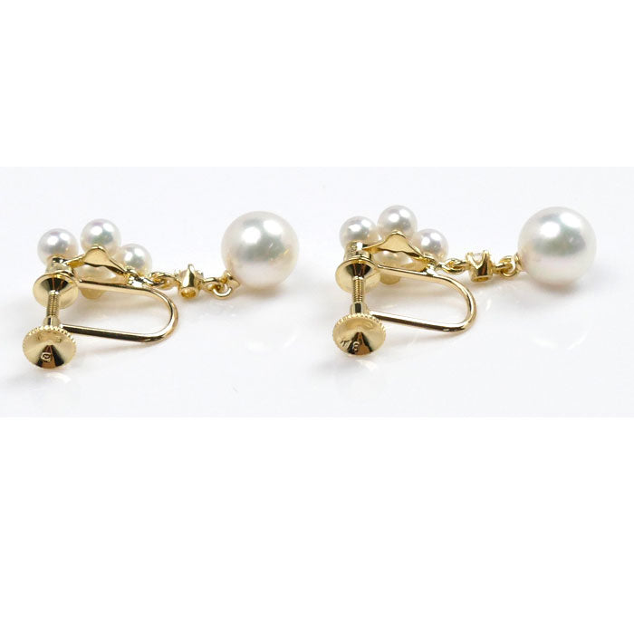 MIKIMOTO K18YG Gold Pearl Earrings