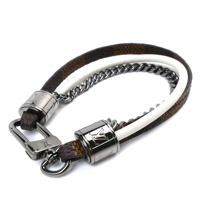 Louis Vuitton Damier Canvas Leather Metal Bracelet