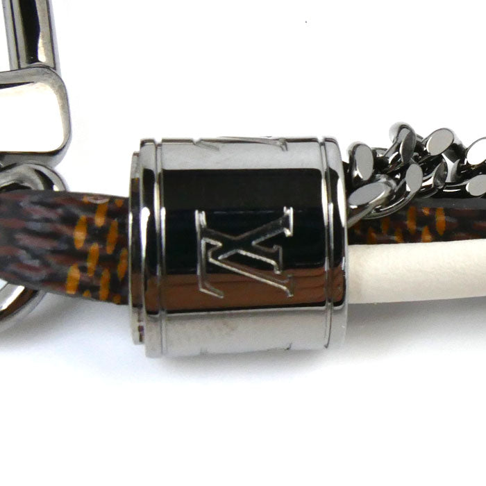 Louis Vuitton Damier Canvas Leather Metal Bracelet