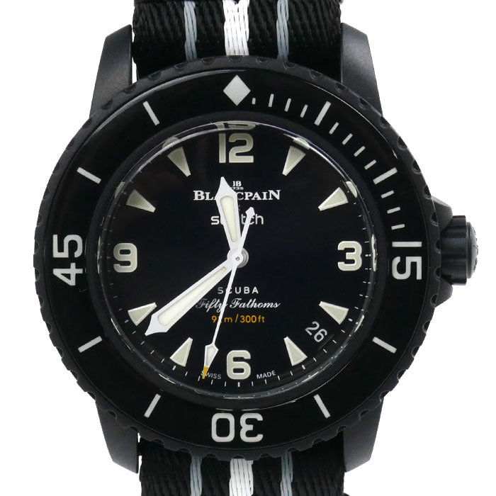 BLANCPAINxSWATCH Fifty Fathoms Ocean Storm Watch S035B400