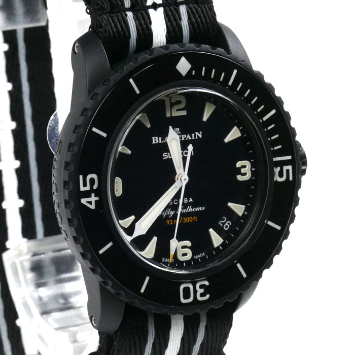 BLANCPAINxSWATCH Fifty Fathoms Ocean Storm Watch S035B400