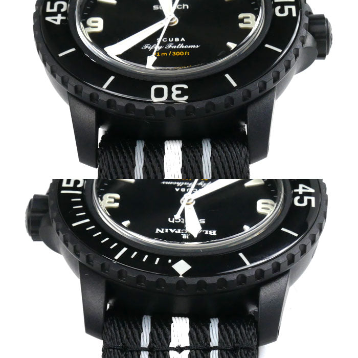 BLANCPAINxSWATCH Fifty Fathoms Ocean Storm Watch S035B400