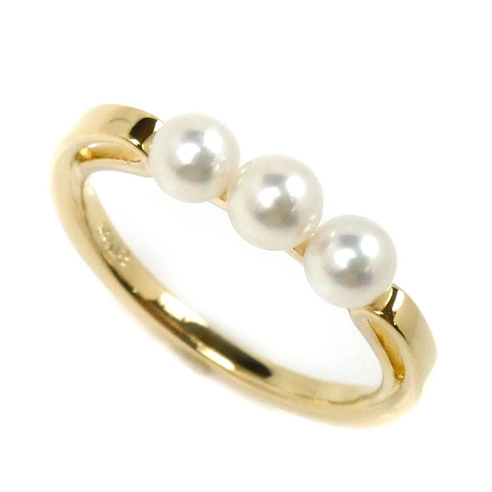 Mikimoto K18YG Yellow Gold Pearl Ring