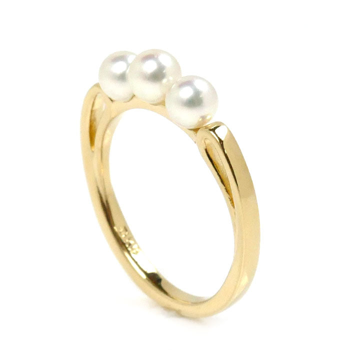 Mikimoto K18YG Yellow Gold Pearl Ring