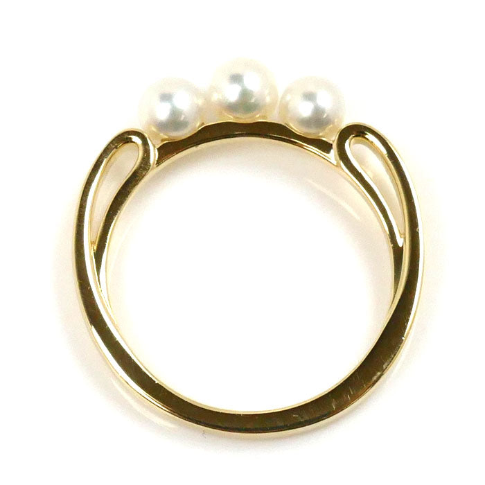 Mikimoto K18YG Yellow Gold Pearl Ring