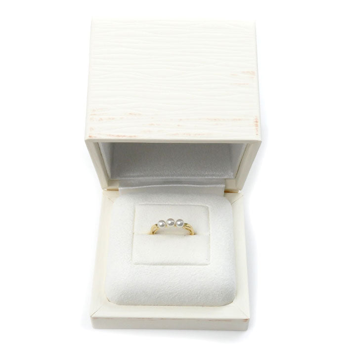 Mikimoto K18YG Yellow Gold Pearl Ring