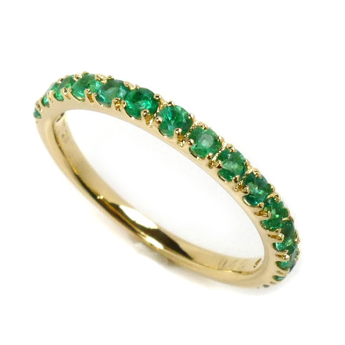 BIZOUX K18YG Yellow Gold Emerald Ring