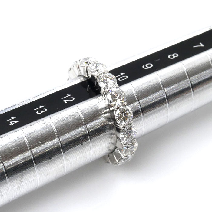 Pt900 Platinum Diamond Eternity Ring 3.028ct