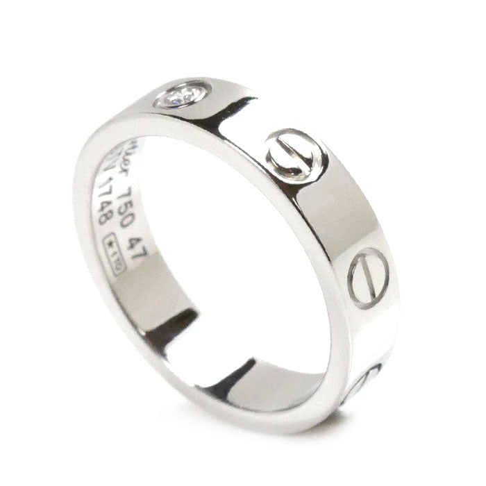 Cartier White Gold Diamond Mini Love Ring