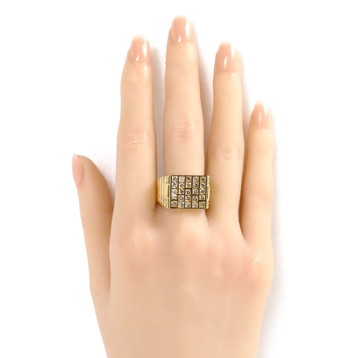 K18YG Yellow Gold Diamond Ring 2.05ct