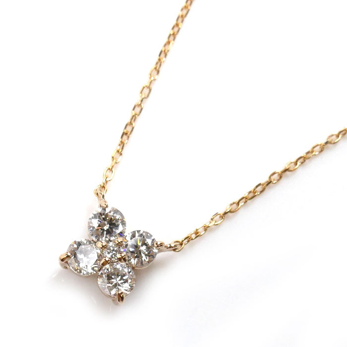 Vendome Aoyama K18PG Pink Gold Diamond Necklace