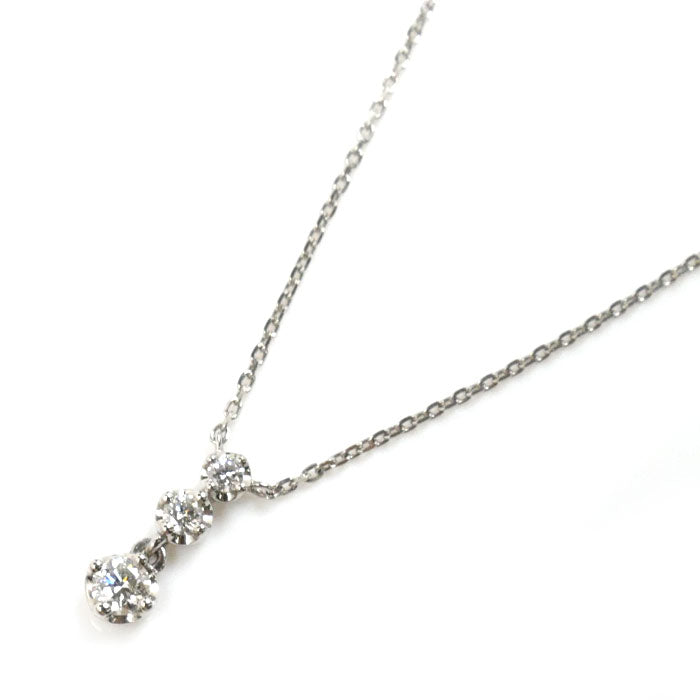 Platinum PT850 Diamond Trilogy Necklace