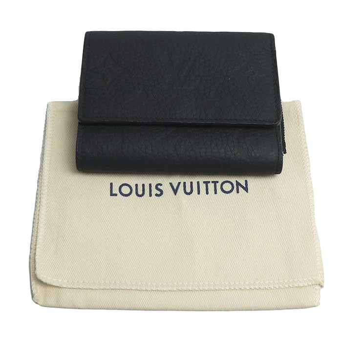 Louis Vuitton Black Tri-fold Wallet M82556